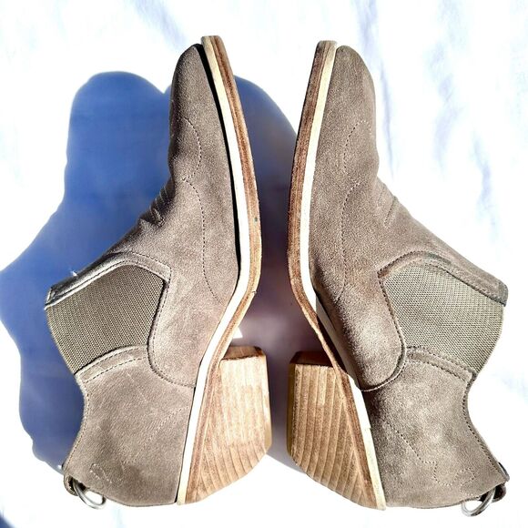 Rag and Bone Finlay Tan Beige Suede Booties Boots Size 6 - Picture 6 of 9